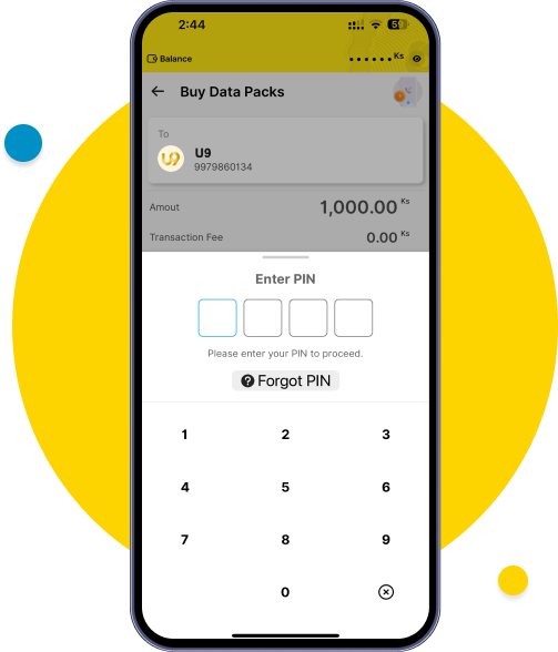 Receive the cash from customer and click confirm

