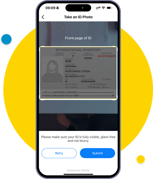 Scan the front page of your passport (or)
Certificate of Identity (CI). Make sure all information
is fully visible and clear.
