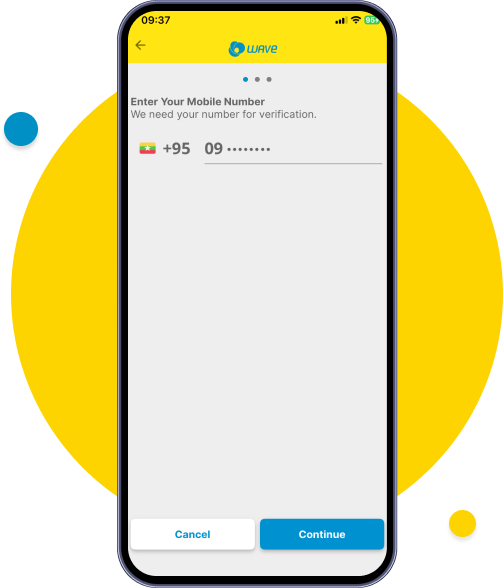 Enter you mobile number.
